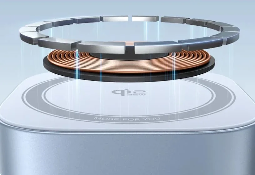 Ugreen Qi2 25W MagFlow 2-in-1: быстрая беспроводная зарядка iPhone - магниты