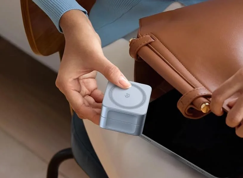 Ugreen Qi2 25W MagFlow 2-in-1: быстрая беспроводная зарядка iPhone - дизайн