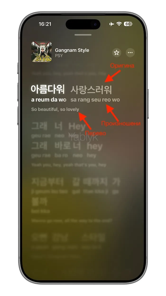 Как перевести текст песни и увидеть произношение в Apple Music