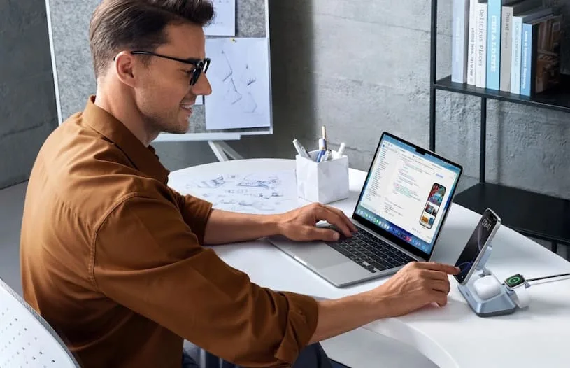 Обзор беспроводной зарядной станции Ugreen Qi2 25 Вт MagFlow 3-in-1 (W711)