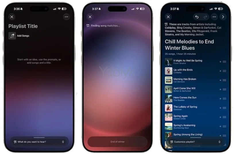 функция «Playlist Playground» в Apple Music