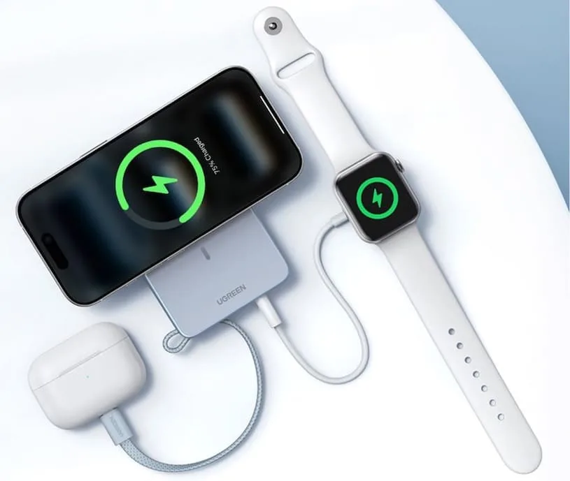 Повербанк Ugreen Qi2 MagFlow 10 000 mAh (PB773)