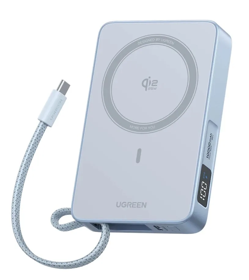 Дизайн Ugreen Qi2 MagFlow 10 000 mAh (PB773)