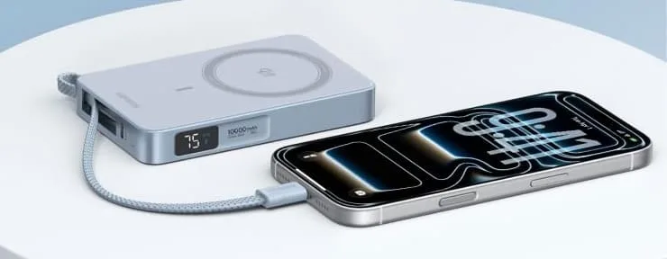 Повербанк Ugreen Qi2 MagFlow 10 000 mAh (PB773)