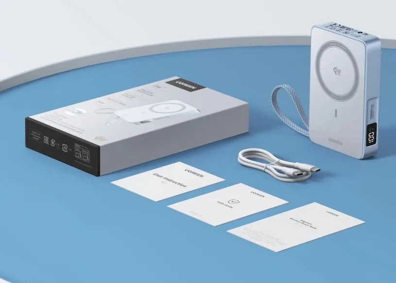 Упаковка и комплектация Ugreen Qi2 MagFlow 10 000 mAh (PB773)