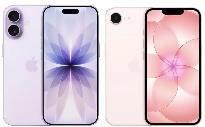 iphone 17 iphone 17e - визуальное сравнение размеров