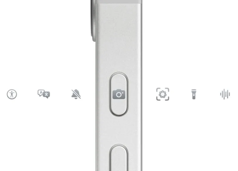 iphone 17e кнопка «Действия»