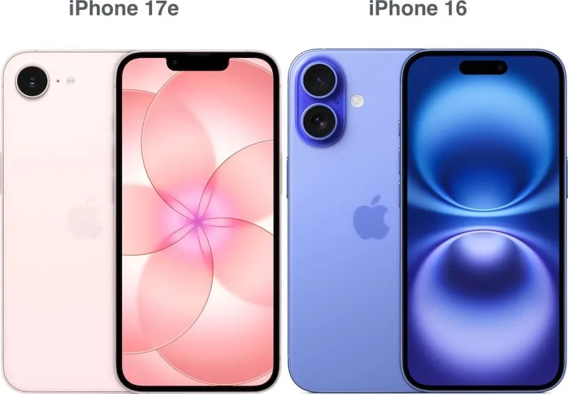 iphone 17e iphone16 iphone16plus size compare