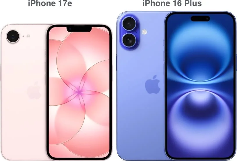 iphone 17e iphone16plus size compare