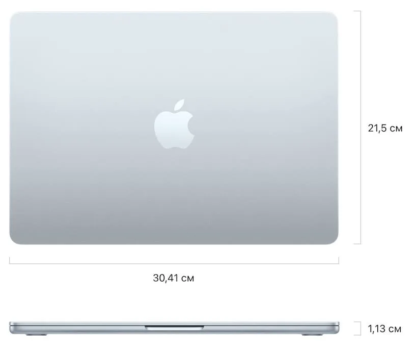 Размер 13-дюймового macbook air m5