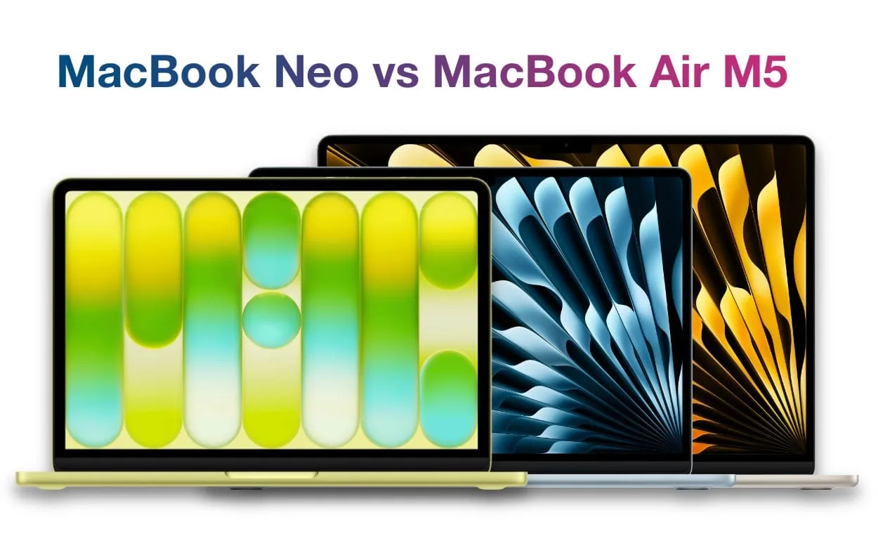 Сравнение MacBook Neo (2026) и MacBook Air M5: что выбрать и в чем разница