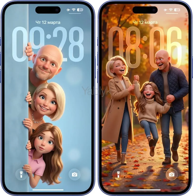 Обои на iPhone в стиле Disney Pixar из своих фото: готовый промт и инструкция