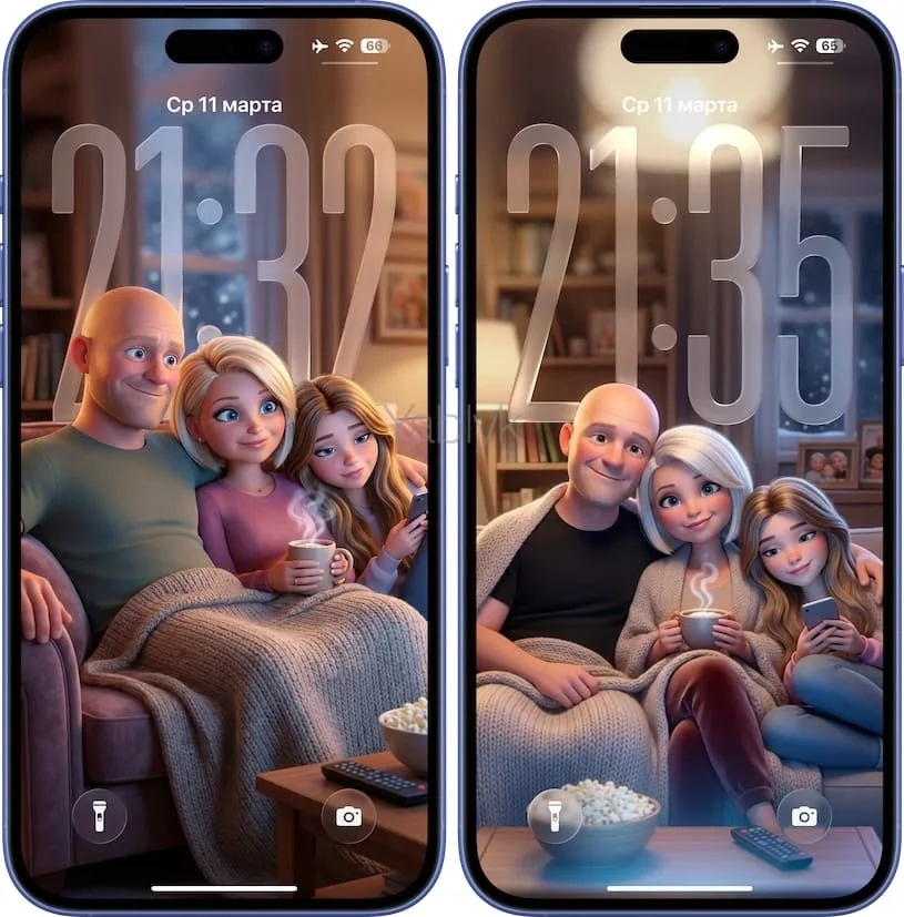 Промпт 4. Семейный вечер. Стиль Pixar